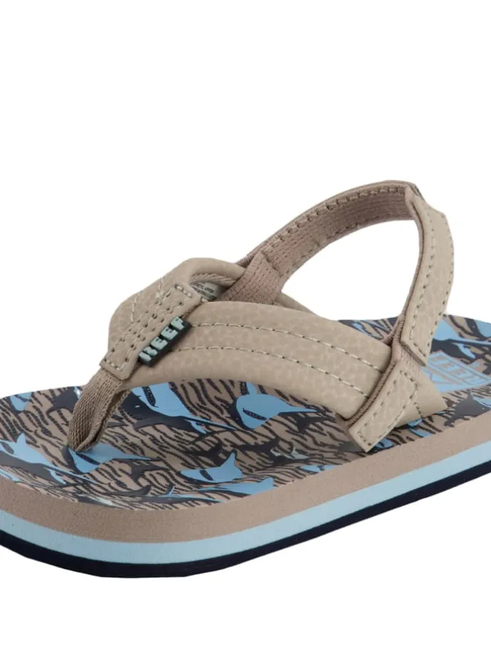 Sandalen Little Ahi in Tan Sharks