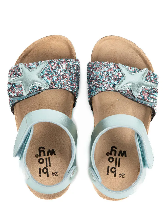 Sandalen "Rosso" in Hellblau