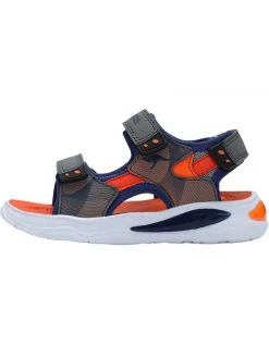 Sandalen "Ruffy" in Grau/ Orange