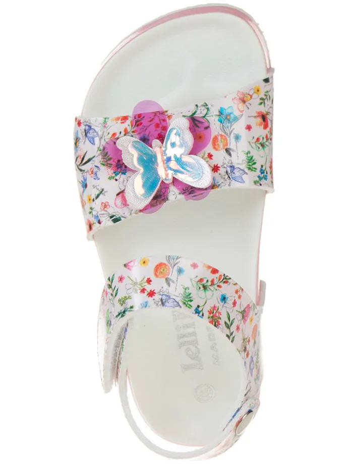 Sandalen "Sara" in Weiß/ Bunt