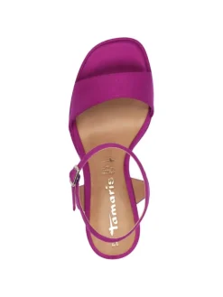 Sandalette in DARK PINK