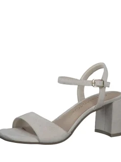 Sandaletten in Creme