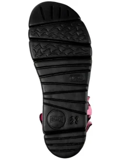 Sandaletten in Schwarz/ Rosa