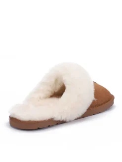 Schaffell-Hausschuhe "Emeline" in Hellbraun