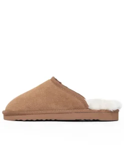 Schaffell-Hausschuhe "Emeralda" in Hellbraun