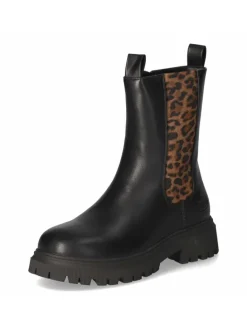 Schlupfstiefel in schwarz