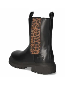 Schlupfstiefel in schwarz