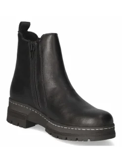 Schlupfstiefel in schwarz