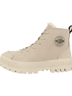 Schnürboots Pallashock Zip Warm in beige