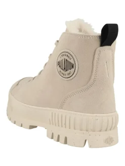 Schnürboots Pallashock Zip Warm in beige