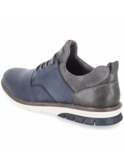 Schnürhalbschuh in blau