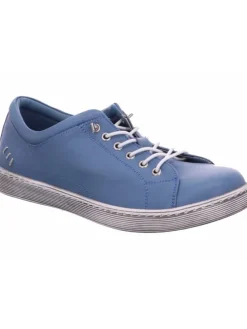 Schnürhalbschuh in blau