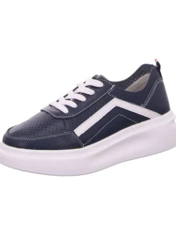 Schnürhalbschuh in blau