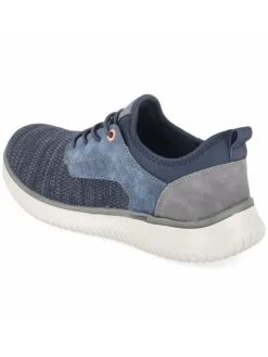 Schnürhalbschuh in blau