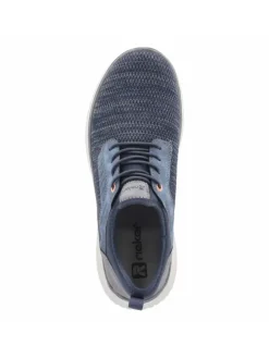 Schnürhalbschuh in blau