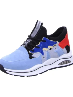 Schnürhalbschuh in blau