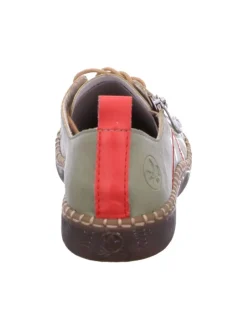 Schnürhalbschuh in grün