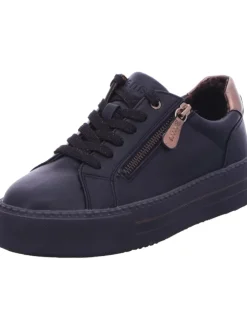 Schnürhalbschuh in schwarz