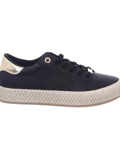 Schnürhalbschuh in schwarz