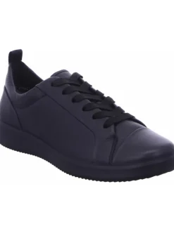 Schnürhalbschuh in schwarz