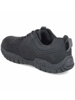 Schnürhalbschuh in schwarz