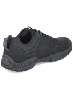 Schnürhalbschuh in schwarz