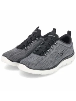 Schnürhalbschuh in schwarz