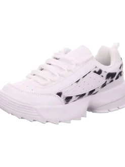 Schnürhalbschuh in weiß