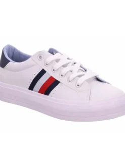 Schnürhalbschuh in weiß