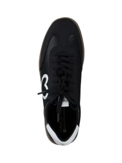 Schnürschuhe in black/white