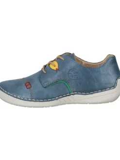 Schnürschuhe in royal/smaragd/gelb