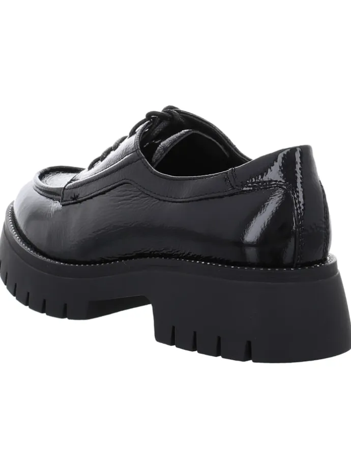 Schnürschuhe in schwarz