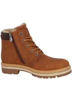 Schnürstiefel in Braun