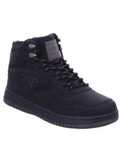 Schnürstiefel in schwarz