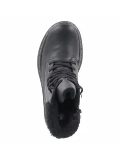 Schnürstiefel in schwarz