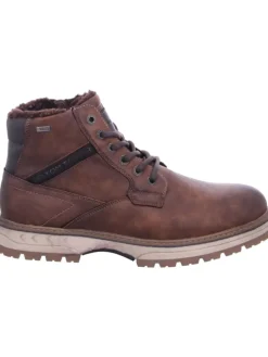 Schnürstiefel Mit Tex-Membran in braun