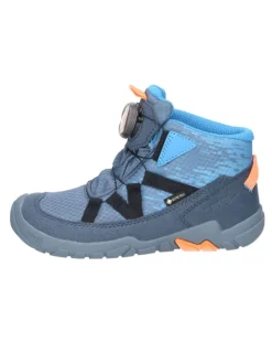 Schnürstiefelette in blau