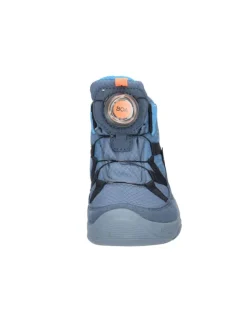 Schnürstiefelette in blau