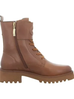 Schnürstiefelette in braun