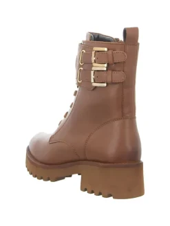 Schnürstiefelette in braun