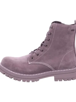 Schnürstiefelette in braun