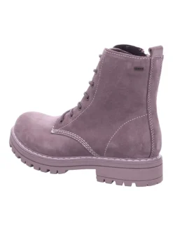 Schnürstiefelette in braun