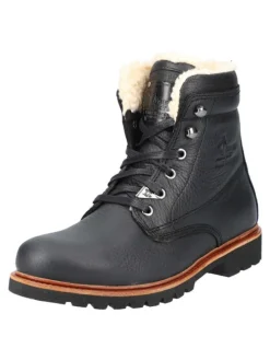 Schnürstiefelette P03 Aviator in negro/black