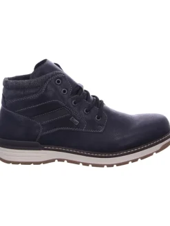 Schnür-Stiefeletten für Herren in schwarz