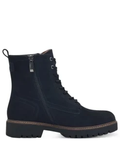 Schnürstiefeletten in Blau