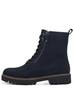 Schnürstiefeletten in Blau