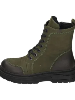 Schnürstiefeletten in khaki