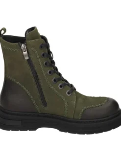 Schnürstiefeletten in khaki