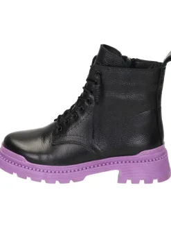 Schnürstiefeletten in lila