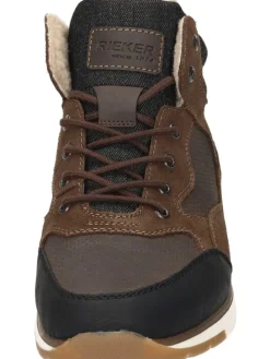 Schnürstiefeletten in schwarz/moro/moro/schwarz